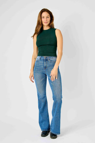 Judy Blue High Waist Classic Flare Denim Jeans 82588