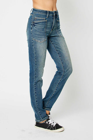 Judy Blue High Waist Classic Relaxed Denim Jeans 88687