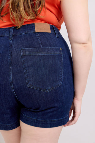 Judy Blue High Waist Dark Trouser Denim Short 15290