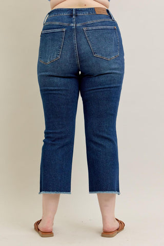 Judy Blue High Waist Dark Wash Kick Flare Denim Jeans 88982