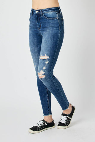 Judy Blue High Waist Destroy Skinny Denim Jeans 82581