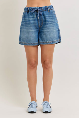 Judy Blue High Waist Featherweight Baggy Denim Short 150352