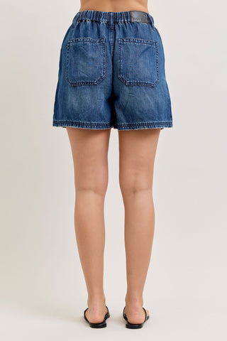 Judy Blue High Waist Featherweight Baggy Denim Short 150353