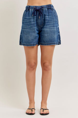 Judy Blue High Waist Featherweight Baggy Denim Short 150353