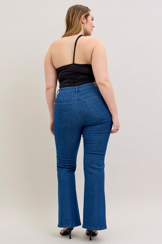 Judy Blue High Waist Glitter Sparkle Flare Denim Jeans 881059
