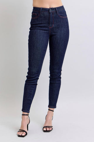 Judy Blue High Waist Heart Shaped Back Pockets Skinny Denim Jeans 88916
