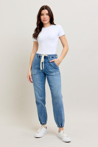 Judy Blue High Waist Jogger Denim Jeans 88948