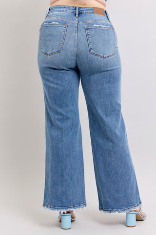 Judy Blue High Waist Retro Wide Leg Denim Jeans 82648