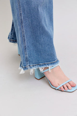 Judy Blue High Waist Retro Wide Leg Denim Jeans 82648