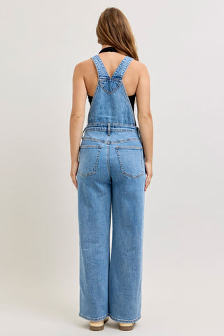 Judy Blue High Waist Rigid Magic Column Overall Denim Jeans 881111