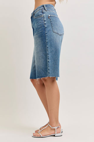 Judy Blue High Waist Rigid Magic Jort Denim Short 150370