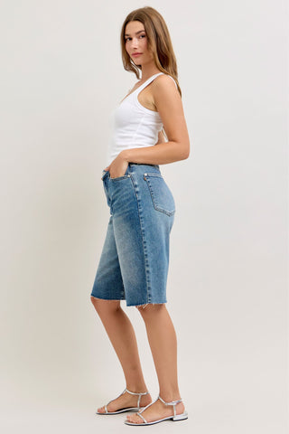 Judy Blue High Waist Rigid Magic Jort Denim Short 150370