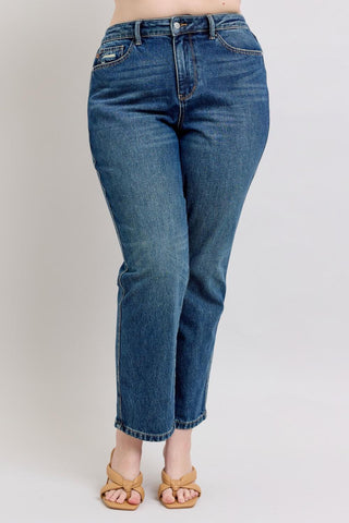 Judy Blue High Waist Rigid Magic Straight Denim Jeans 88922