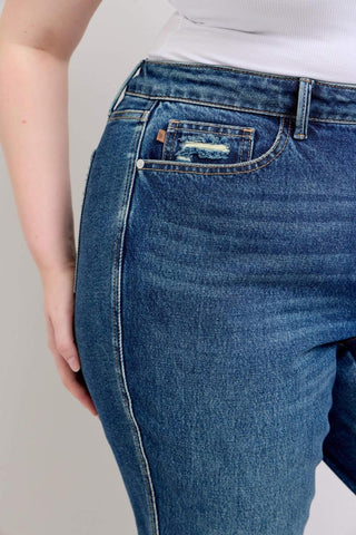 Judy Blue High Waist Rigid Magic Straight Denim Jeans 88922