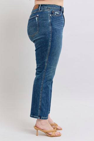 Judy Blue High Waist Rigid Magic Straight Denim Jeans 88922