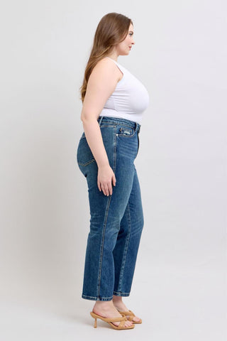 Judy Blue High Waist Rigid Magic Straight Denim Jeans 88922