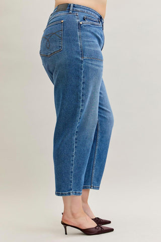 Judy Blue High Waist Soft Barrel Stitch Thru Pocket Denim Jeans 881012