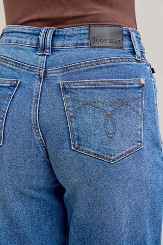 Judy Blue High Waist Soft Barrel Stitch Thru Pocket Denim Jeans 881012