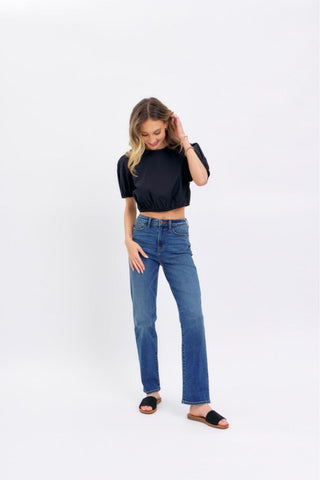 Judy Blue High Waist Straight Denim Jeans 8601