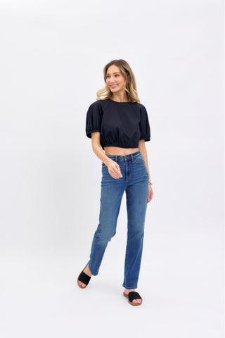 Judy Blue High Waist Straight Denim Jeans 8601