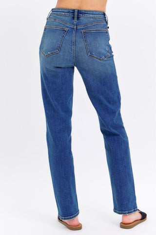 Judy Blue High Waist Straight Denim Jeans 8601