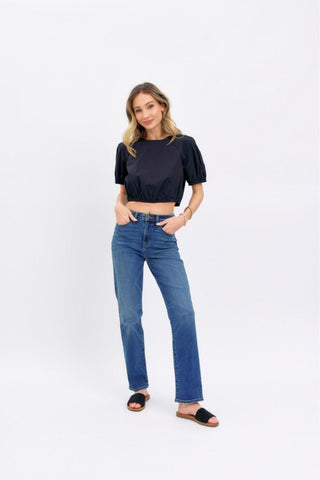 Judy Blue High Waist Straight Denim Jeans 8601