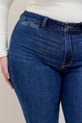 Judy Blue High Waist Trouser Flare Denim Jeans 82677