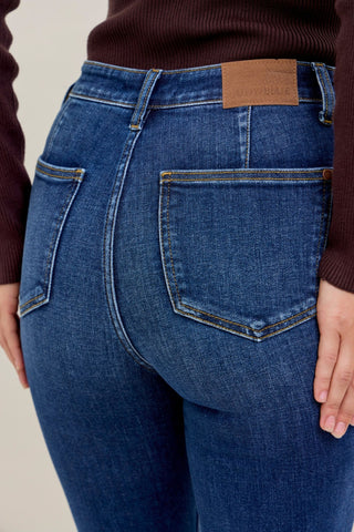 Judy Blue High Waist Trouser Flare Denim Jeans 82677