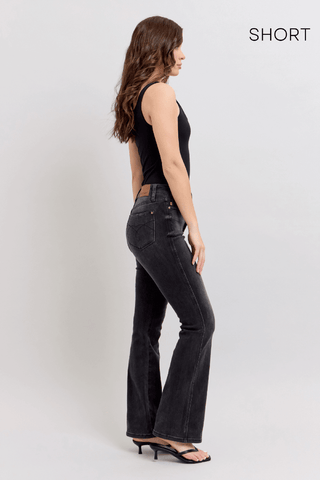 Judy Blue High Waist Tummy Control Black Bootcut Denim Jeans 88787 - 3 Inseam Options