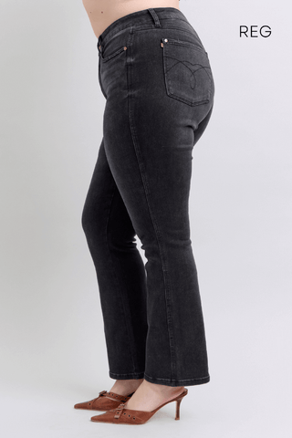 Judy Blue High Waist Tummy Control Black Bootcut Denim Jeans 88787 - 3 Inseam Options