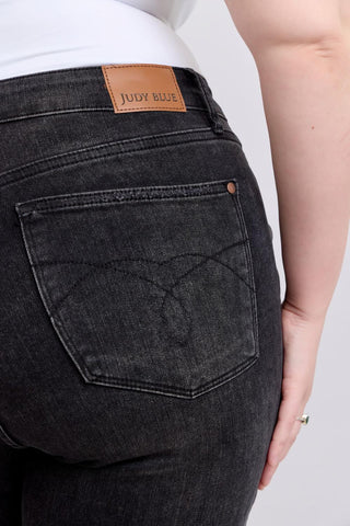Judy Blue High Waist Tummy Control Black Bootcut Denim Jeans 88787 - 3 Inseam Options