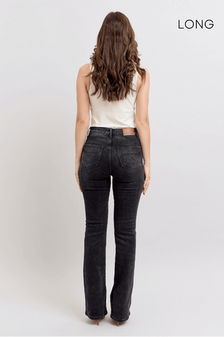 Judy Blue High Waist Tummy Control Black Bootcut Denim Jeans 88787 - 3 Inseam Options