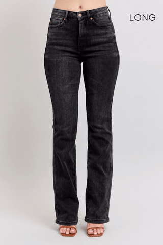 Judy Blue High Waist Tummy Control Black Bootcut Denim Jeans 88787 - 3 Inseam Options