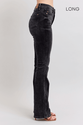 Judy Blue High Waist Tummy Control Black Bootcut Denim Jeans 88787 - 3 Inseam Options