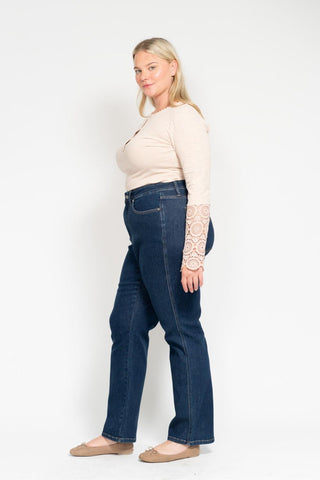 Judy Blue High Waist "Tummy Control" Classic Straight Denim Jeans 88575