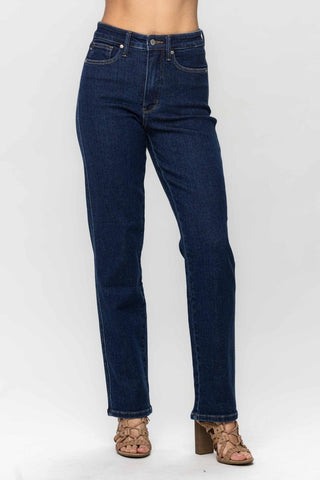 Judy Blue High Waist "Tummy Control" Classic Straight Denim Jeans 88575