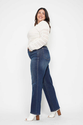 Judy Blue High Waist "Tummy Control" Classic Straight Denim Jeans 88869
