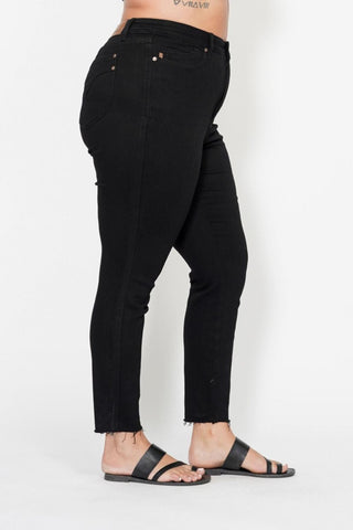 Judy Blue High Waist Tummy Control Shield Pockets Skinny Denim Jeans 88865