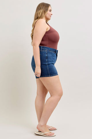 Judy Blue High Waist Tummy Control Slim Denim Short 150351