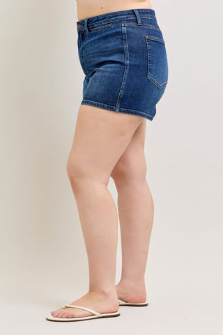 Judy Blue High Waist Tummy Control Slim Denim Short 150351