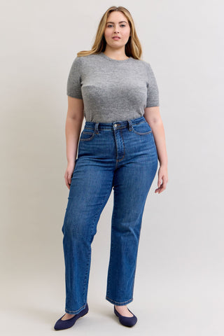 Judy Blue High Waist Tummy Control Straight Denim Jeans 881000