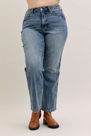 Judy Blue High Waist Tummy Control Straight Denim Jeans 881049