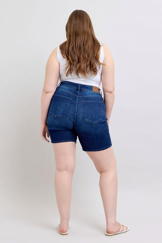 Judy Blue High Waist V-Front Bermuda Denim Short 15293