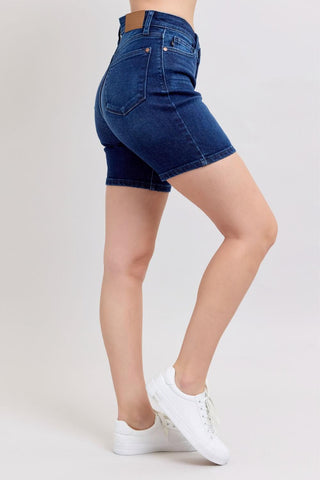 Judy Blue High Waist V-Front Bermuda Denim Short 15293