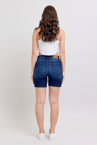 Judy Blue High Waist V-Front Bermuda Denim Short 15293