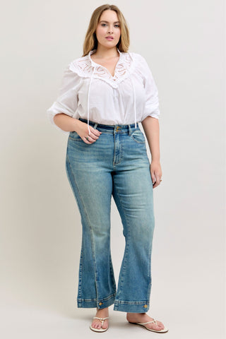 Judy Blue High Waist Vintage Flare Denim Jeans 881082