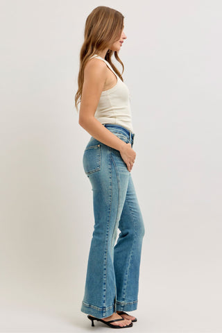 Judy Blue High Waist Vintage Flare Denim Jeans 881082