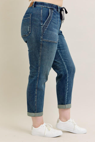 Judy Blue High Waist Vintage Jogger Denim Jeans 88971