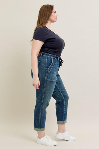 Judy Blue High Waist Vintage Jogger Denim Jeans 88971