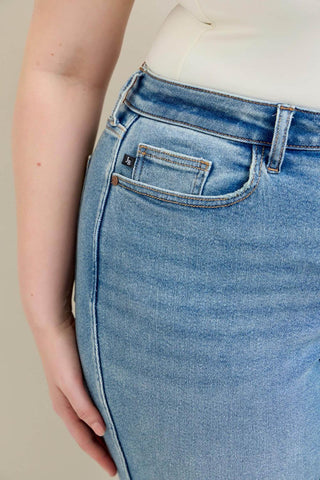 Judy Blue High Waist Vintage Straight Denim Jeans 8607